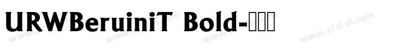 URWBeruiniT Bold字体转换